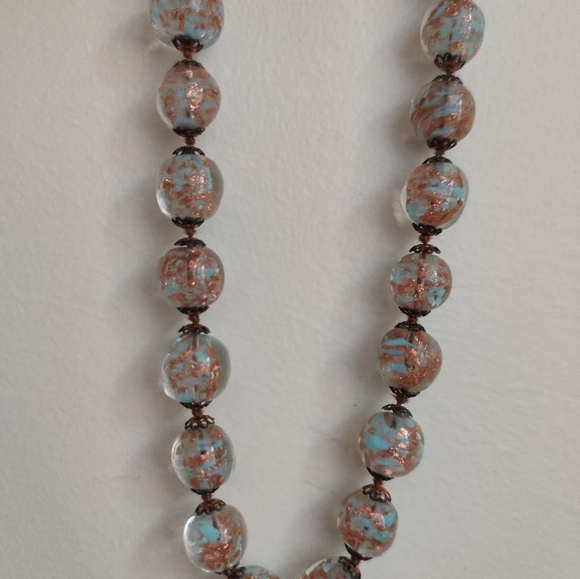 Vintage 60s Murano Somerso Lampwork Necklace - Picture 6 of 10